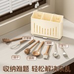 厨房家用筷子收纳盒筷子筒筷勺沥水架筷笼筷勺筒筷篓餐具置物神器