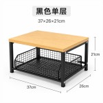 微波炉置物架台面带抽屉烤箱电饭煲放空气炸锅收纳架抽屉式置物架