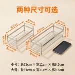 浴室304不锈钢收纳架 沥水桌面洗手台置物架卫生间双层单层整理架