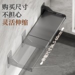 可伸缩微波炉置物架免打孔壁挂式放烤箱调料架子多层厨房收纳架