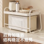 微波炉架子置物架台面烤箱双层多功能桌面厨房电饭锅具收纳架家用