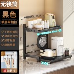 多功能微波炉架可抽拉伸缩厨房架桌面台面置物架双层家用收纳架