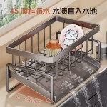 厨房置物架海绵沥水架水龙头水槽洗碗抹布收纳沥水架微波炉清洁器
