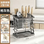 Z型斜面刀架通风沥水家用厨房台面立式斜插刀具收纳架置物架批发