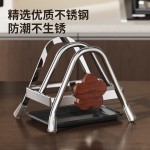中古风加厚菜板架厨房置物架台面粘案板砧板放置器锅盖收纳置物架