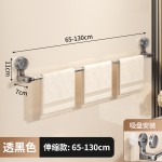 毛巾架不锈钢可旋转伸缩免打孔吸盘式收纳架浴巾鞋架厨房置物架