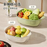 双层洗菜盆沥水篮家用客厅塑料蔬菜水果盘厨房加厚滤水菜篓洗菜篮