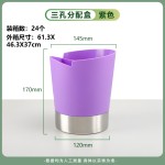 不锈钢筷子筒奶茶店吸管筒筷子篓沥水刀叉勺烧烤签子桶竹签收纳筒