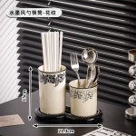 陶瓷筷子筒套装家用高档新款沥水筷笼子台面多功能筷子篓收纳盒