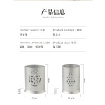 铝合金筷子筒镂空现代简约筷子餐具收纳盒加厚厨房沥水筷笼厂家