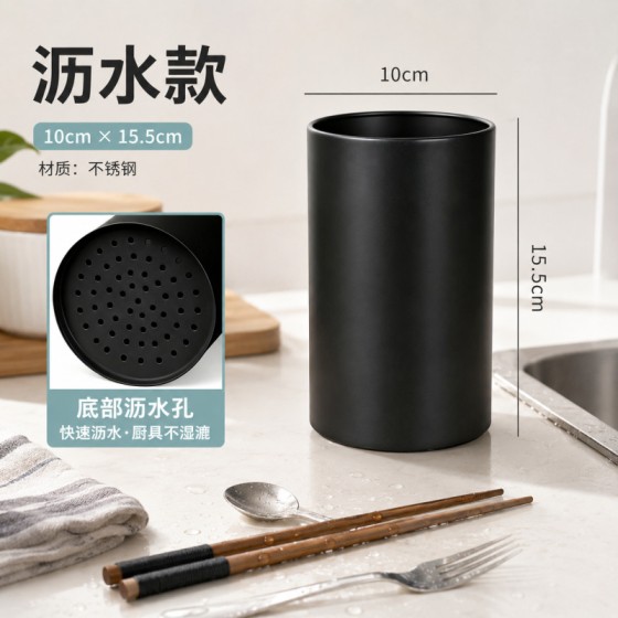 不锈钢筷子筒商用酒店餐厅饭店筷子桶沥水筷笼吸管烧烤签子筒批发