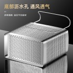 不锈钢筷子筒家用筷子桶厨房挂式创意勺子收纳盒筷子笼沥水架