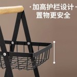 三层镂空置物架厨房水果篮家用收纳架多层沥水储物架桌面整理架