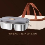 学生上班族密封饺子食品级保鲜盒 午餐便当保温分格316不锈钢饭盒