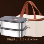 学生上班族密封饺子食品级保鲜盒 午餐便当保温分格316不锈钢饭盒
