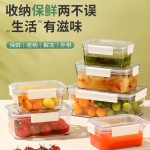 保鲜盒食品级冰箱收纳盒透明密封盒冷冻食物泡菜水果大容量整理盒