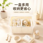 食品级PP5跨境户外手提野餐盒果蔬收纳盒 双层沥水冰箱保鲜盒现货