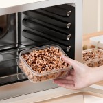 加厚收纳盒冰箱专用米饭分装食品级保鲜盒食物密封塑料计时收纳盒