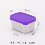 跨境304不锈钢蘸料调味盒调料带盖家用冰箱厨房收纳密封保鲜盒子