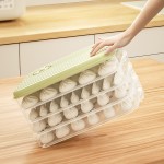 加厚饺子盒家用食品冷冻专用密封保鲜盒馄饨速冻厨房冰箱收纳盒