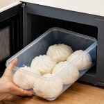 日式包子馒头冷冻专用收纳盒大容量冰箱饺子食品级整理保鲜盒