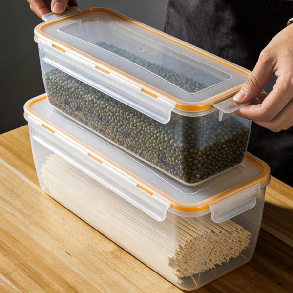 面条收纳盒家用厨房意面挂面储存盒食品级带盖密封冰箱面条保鲜盒
