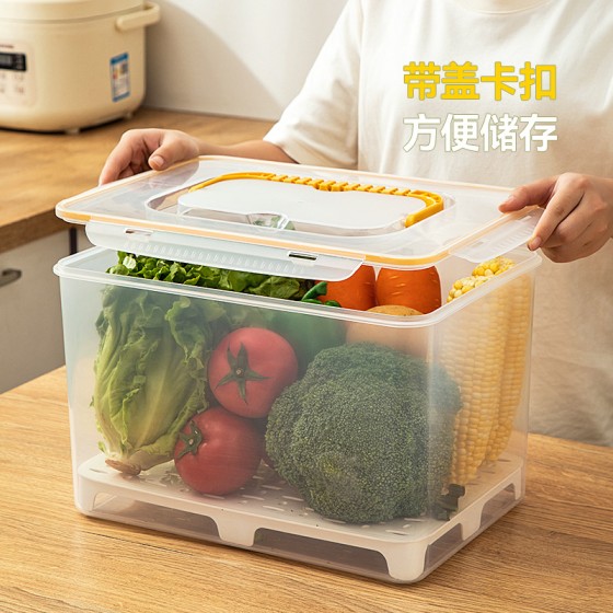 百纳邦首冰箱收纳盒厨房大容量蔬菜水果专用保鲜盒家用密封储物箱