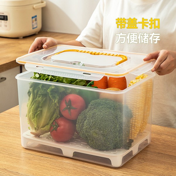 百纳邦首冰箱收纳盒厨房大容量蔬菜水果专用保鲜盒家用密封储物箱