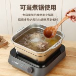 不锈钢方形沥水篮家用厨房水槽洗菜盆双耳冲孔果蔬淘米滤水篮批发