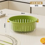 双层加厚厨房PP沥水篮 家用洗菜盆果蔬沥水水果篮客厅桌面果盘
