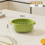 双层加厚厨房PP沥水篮 家用洗菜盆果蔬沥水水果篮客厅桌面果盘