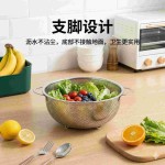 不锈钢沥水篮家用洗菜盆淘米沥水神器漏盆过滤网筛滤水篮新款圆盆