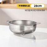 不锈钢沥水篮家用洗菜盆淘米沥水神器漏盆过滤网筛滤水篮新款圆盆
