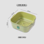 厨房双层沥水篮食品级洗菜盆沥干篮厨用加厚多功能洗水果洗菜神器