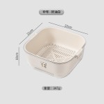 厨房双层沥水篮食品级洗菜盆沥干篮厨用加厚多功能洗水果洗菜神器