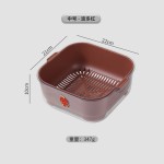 厨房双层沥水篮食品级洗菜盆沥干篮厨用加厚多功能洗水果洗菜神器