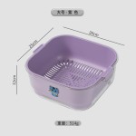 厨房双层沥水篮食品级洗菜盆沥干篮厨用加厚多功能洗水果洗菜神器