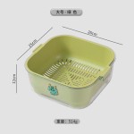厨房双层沥水篮食品级洗菜盆沥干篮厨用加厚多功能洗水果洗菜神器