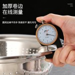 加厚不锈钢米筛密孔沥水篮洗菜盆家用厨房漏盆洗米筛淘米盆大号