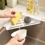 跨境水槽沥水架厨房三角杯架水池角落置物架家用沥水收纳架批发