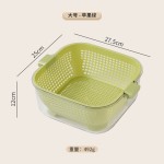 【哇噢】厨房双层沥水篮塑料洗菜篮家用多功能沥水盆水果滤水篮