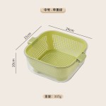 【哇噢】厨房双层沥水篮塑料洗菜篮家用多功能沥水盆水果滤水篮