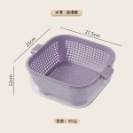 【哇噢】厨房双层沥水篮塑料洗菜篮家用多功能沥水盆水果滤水篮