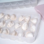 饺子冷冻盒冰箱饺子收纳盒多层分格馄饨盒家用饺子盒速冻保鲜密封