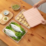 冰箱收纳饺子收纳盒透明有盖冷冻盒保鲜分格批发
