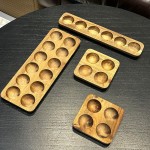 蛋托实木鸡蛋收纳盒相思木鸭蛋托盘鸡蛋置物架冰箱厨房放鸡蛋盘子