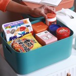 收纳盒家用厨房卫生间杂物收纳箱桌面杂物塑料整理箱化妆品收纳框