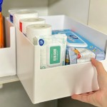 日式厨房吊柜收纳盒前U形开口分类收纳篮直角设计并排储存省空间