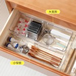 厨房抽屉可伸缩收纳盒餐具筷子勺子分类格伸缩托盘家用整理盒组合