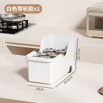 家用厨房厨具收纳盒多功能抽屉式锅盖置物架敞口带滑轮橱柜整理盒
